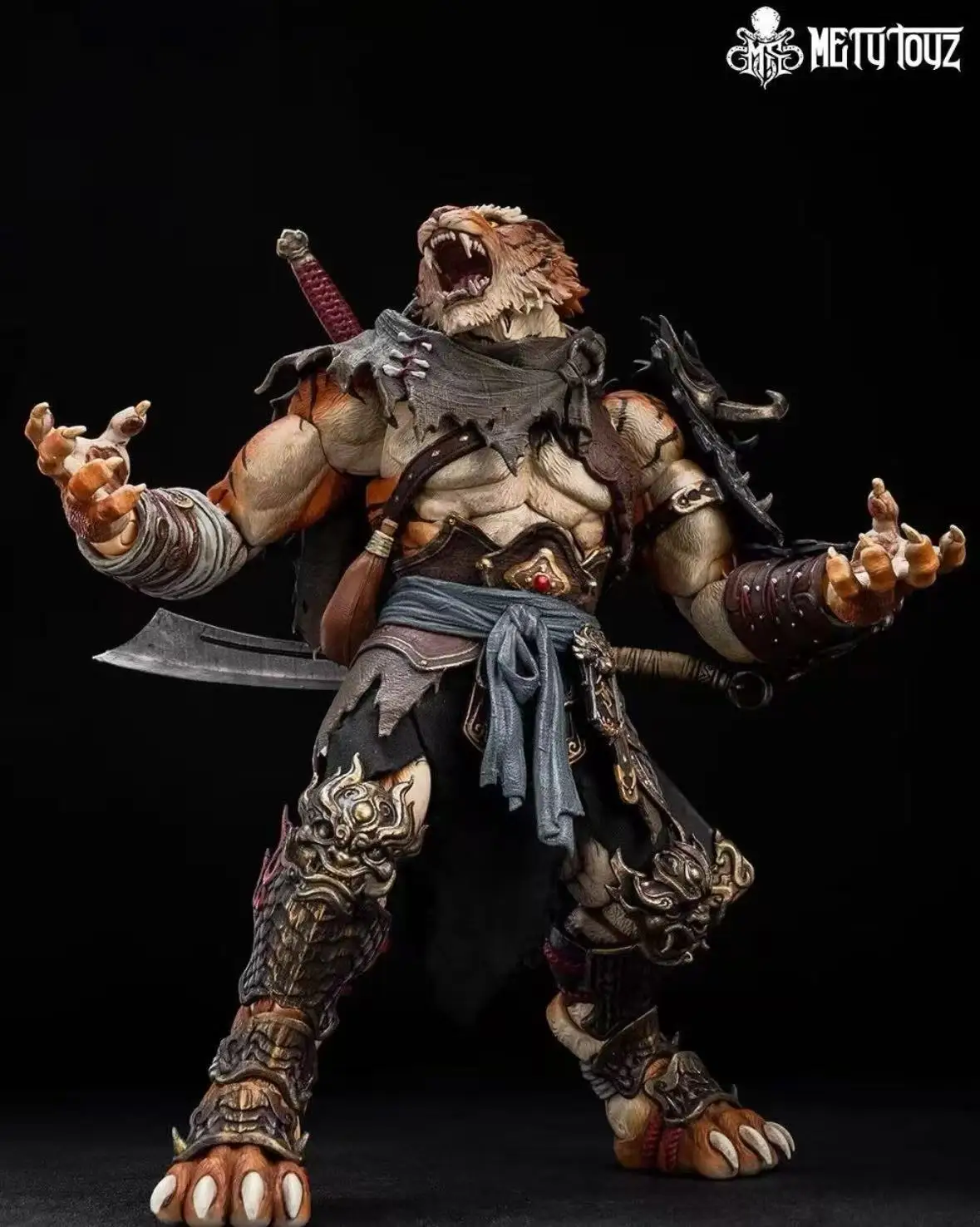 Фото В наличии: Коллекционная модель фигурки Mety Toyz Adventurer Series Tiger Vanguard Jinshan County, масштаб 1/10 №5