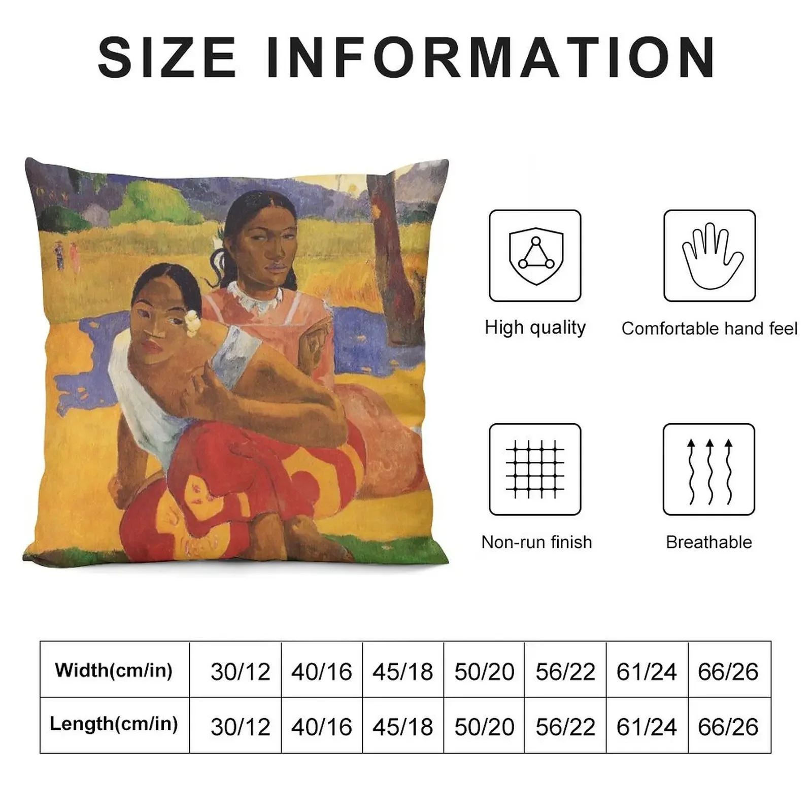 Nafea Faa Ipoipo' - Paul Gauguin Декоративная подушка Рождественские наволочки Чехлы для