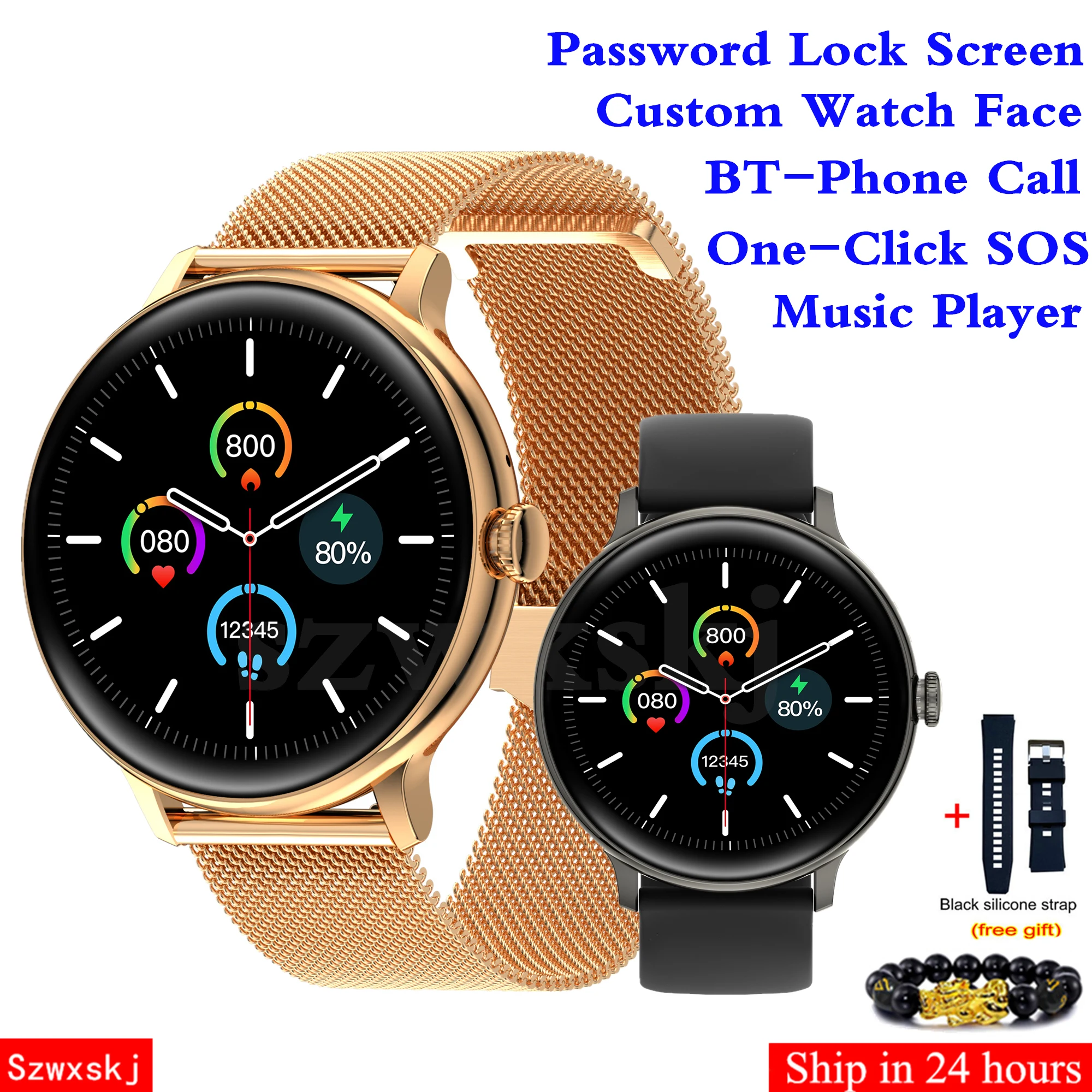 

2022 Q71 Pro Smart Watch Men Women SOS BT Call Music Play Heart Rate Blood Pressure Custom Dial Password Lock PK ZL02 DT70 W27
