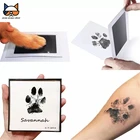 Безопасная Нетоксичная Inkpad, наборы для отпечатков лап от 0 до 6 месяцев, сувениры для новорожденных, собак