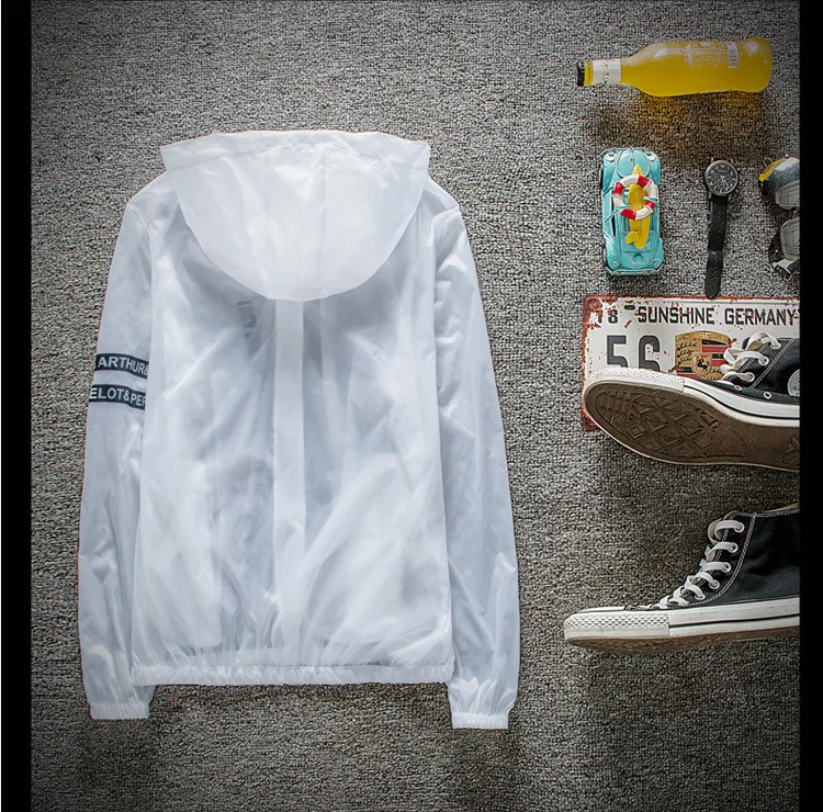 2021 Solid Running Tops UV Sun Protect ClothingTransparent Long Sleeve Jackets Light Weight Summer Beach Wear Sunscreen