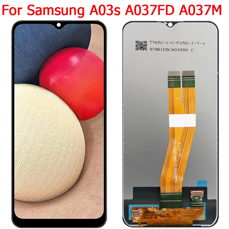 

6.5" Original For Samsung Galaxy A03s A037F A037M A037G Display LCD Screen Touch Panel With Frame Digitizer Assembly