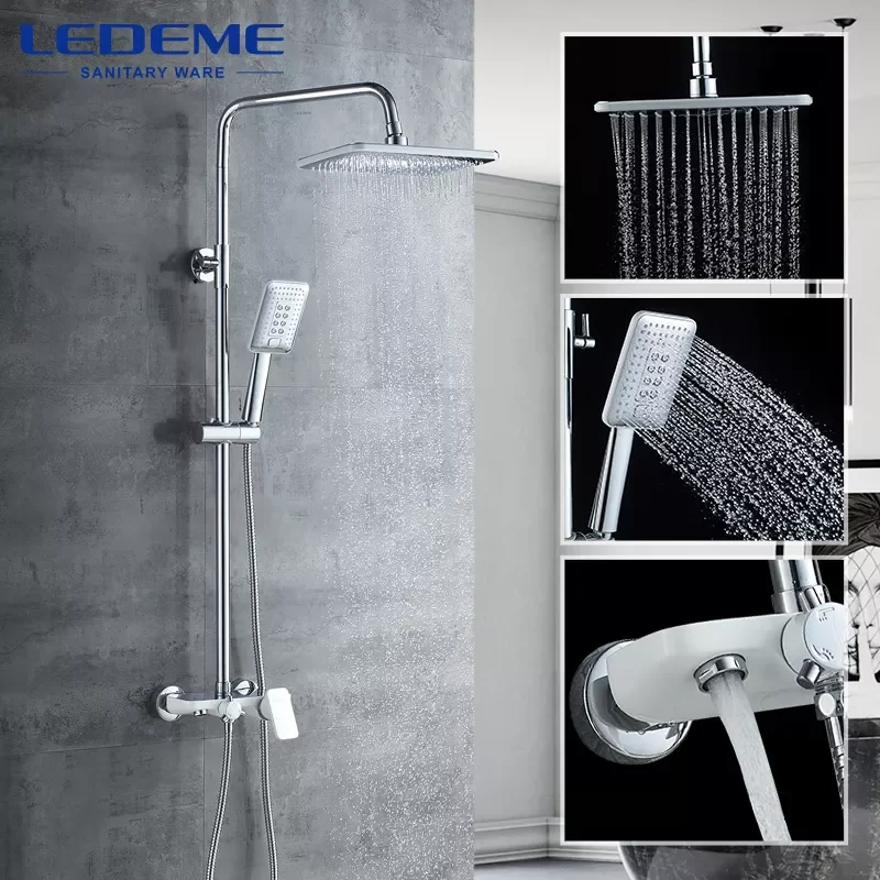 

Shower Sets Bathroom Shower Faucets Hot And Cold Mixer Brass Faucet Bathtub Shower Mixer Bathroom Faucet L2421W
