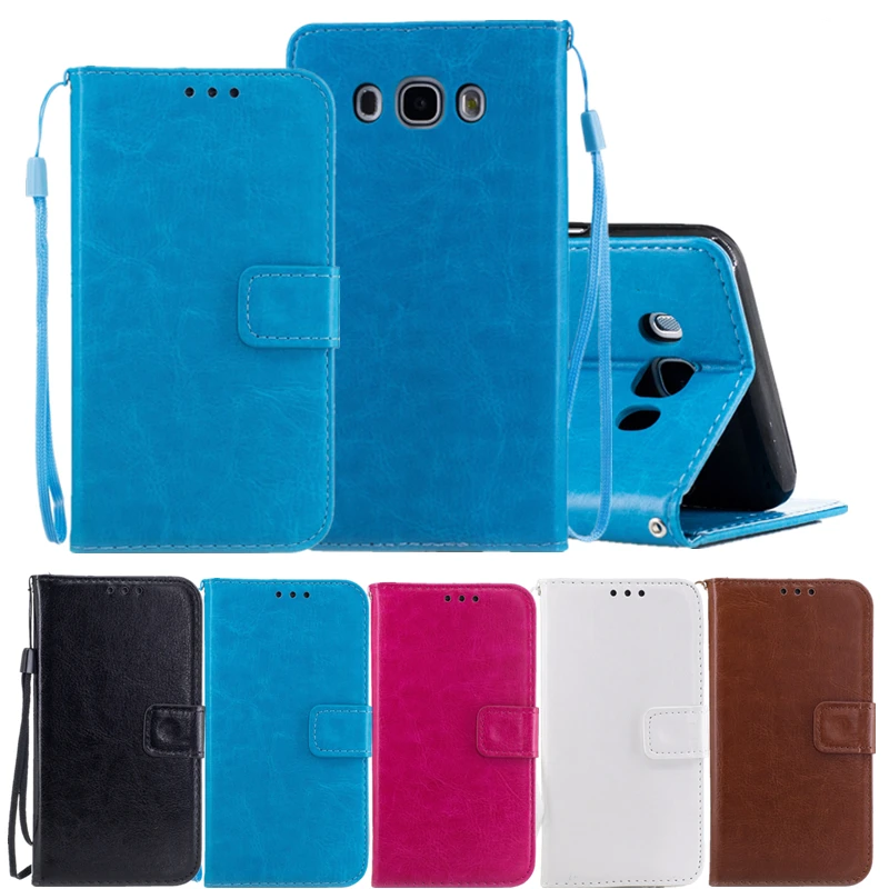 Новинка кожаный силиконовый чехол-книжка ярких цветов Crazy Horse для SAMSUNG GALAXY J1 J3 J5 J7