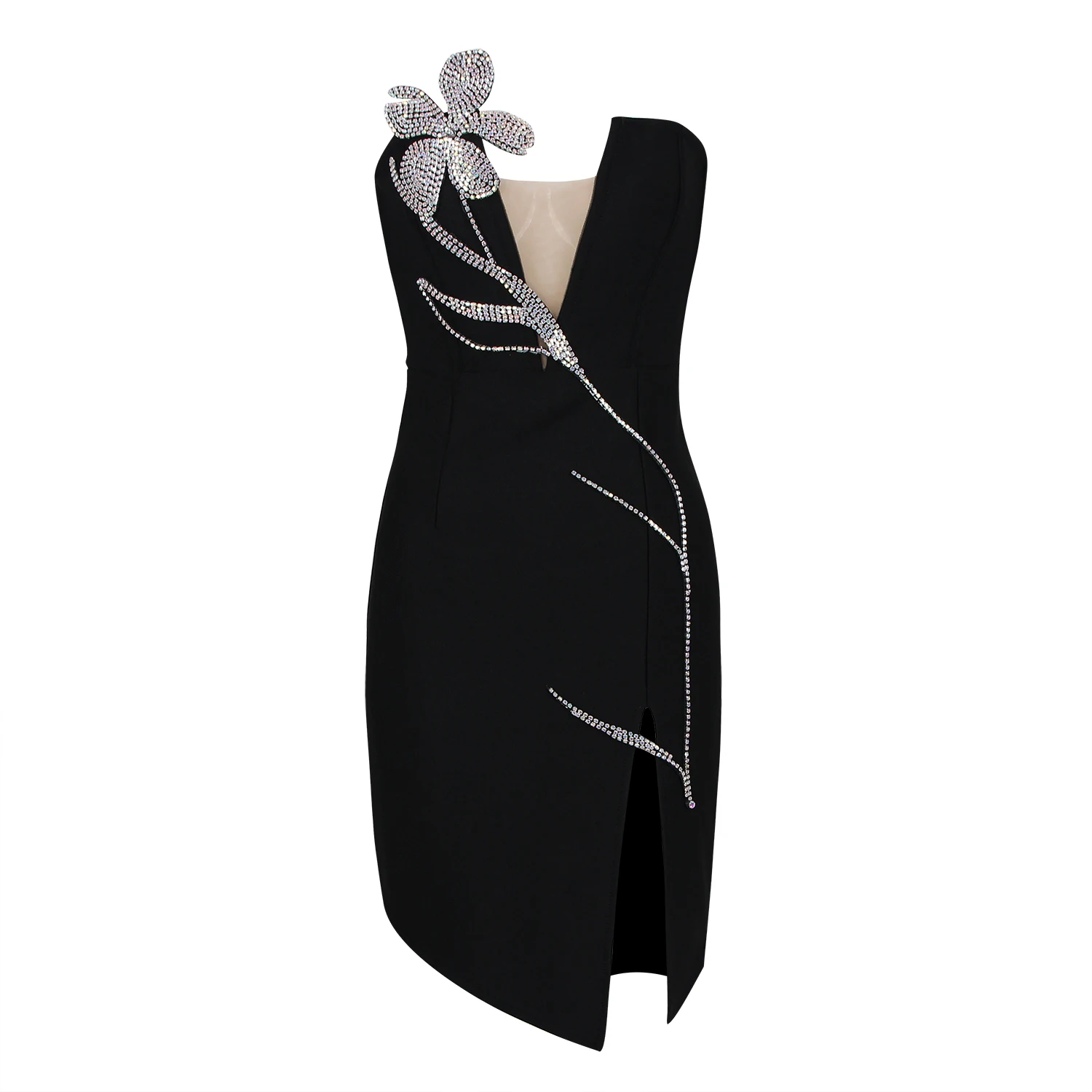 

New Black Yellow Color Women Sexy Off the Shoulder Bodycon Mini Dress Rayon Bandage Celebrate Birthday Party Dress High Quality