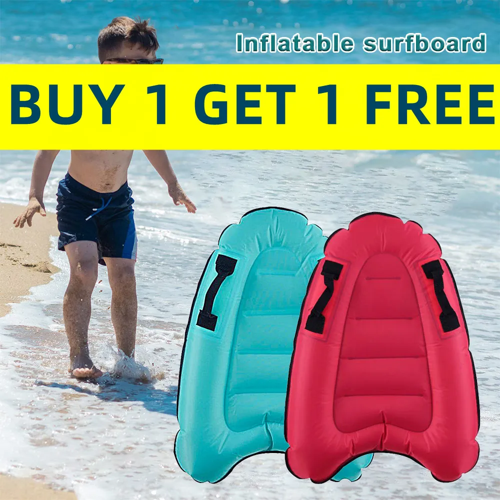 

75CMx52CM Inflatable Surfboard Children Portable Water Swimming Surfboards Pool Floating Bed Kids Surfing Accessories Supplies