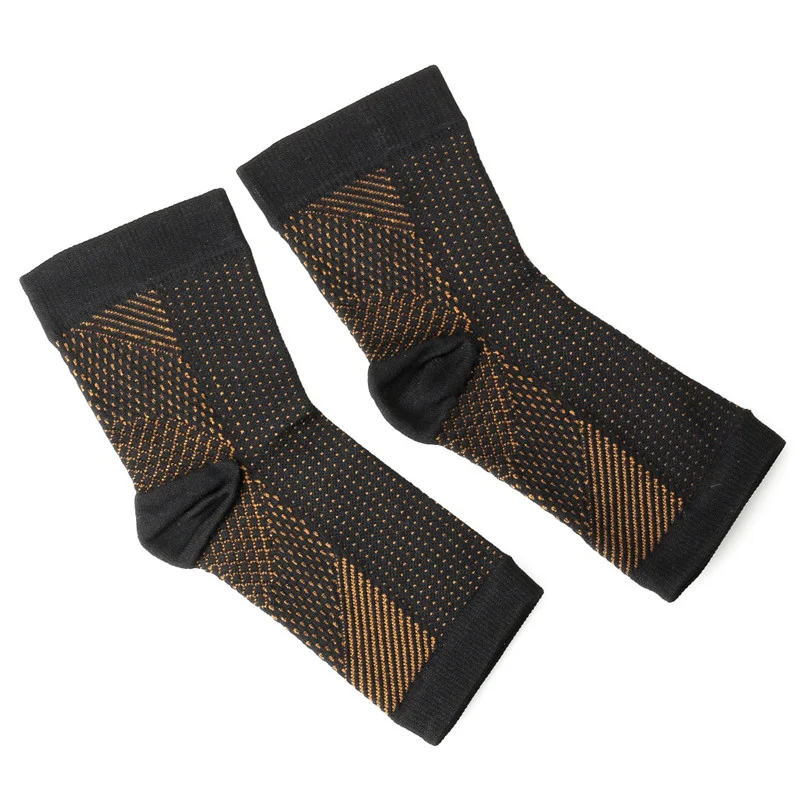 Компрессионные носки Howfits для мужчин и женщин 2 пары защита щиколотки медь нейлон