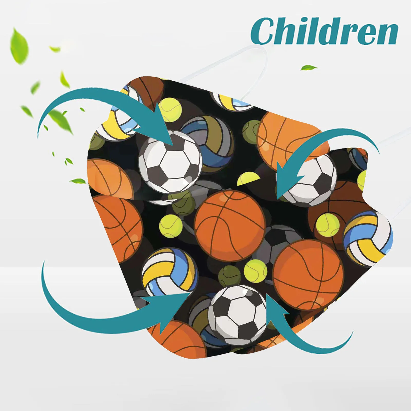 

Маска одноразовая для детей, 4 слоя, 2022