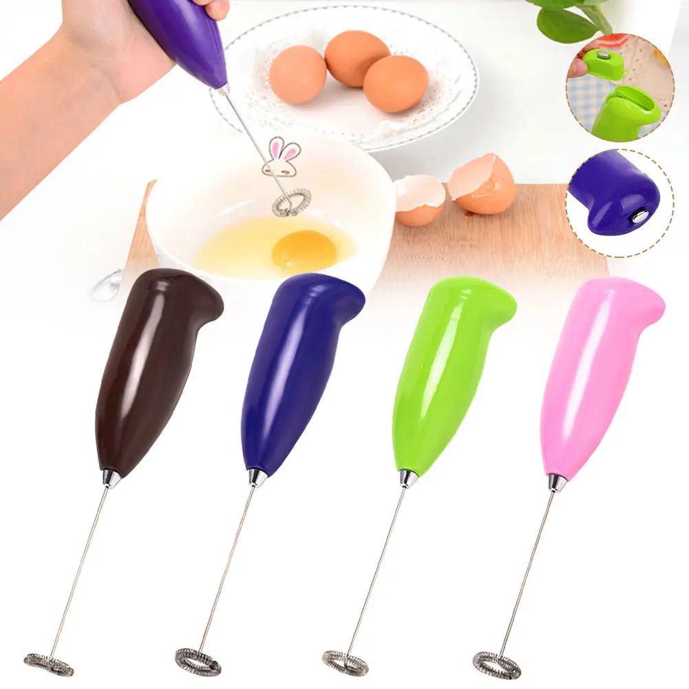 

Milk Drink Coffee Whisk Mixer Electric Egg Beater Frother Foamer Mini Handle Stirrer Practical Kitchen Cooking Tools