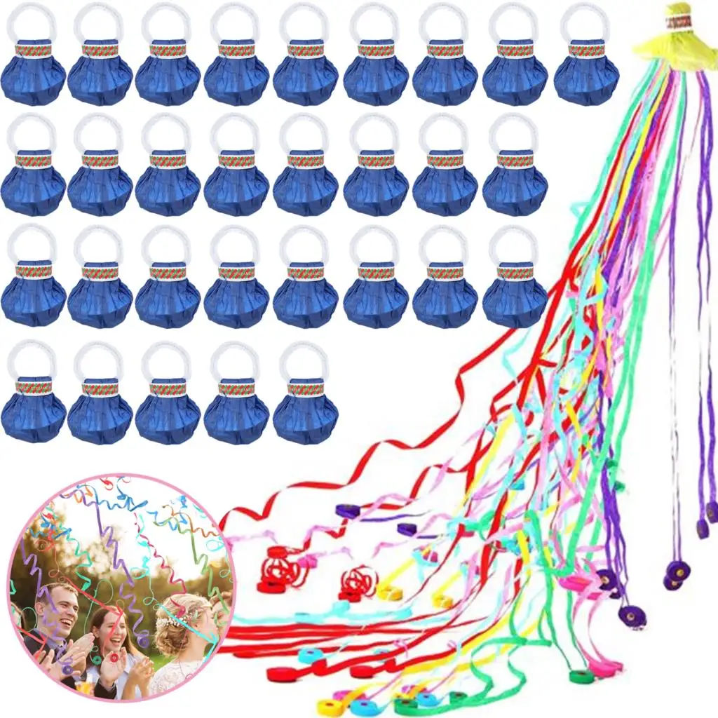 

30 Pieces Throw Streamers Party Paper No Mess Party Streamers for Birthday Wedding Graduation Party Favors Shows