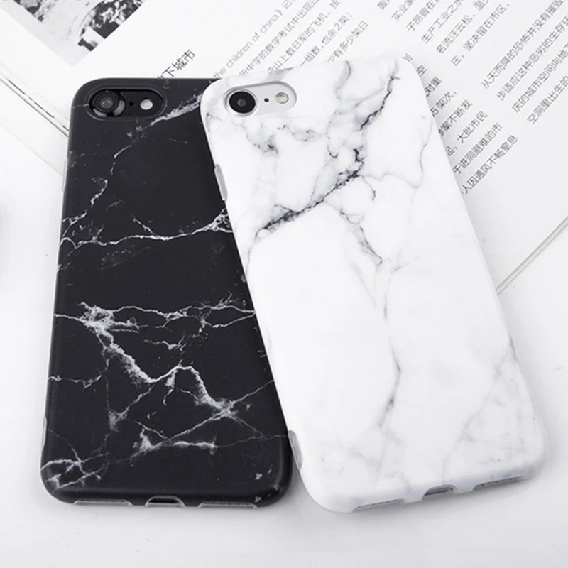 

Гелевый Чехол Imd с мраморным камнем для Apple iPhone 7, 6s, 6, 8 Plus, 5, зеркальные Чехлы, черный, белый мягкий чехол для телефона iPhone 11, XR, X, XS, Max 12