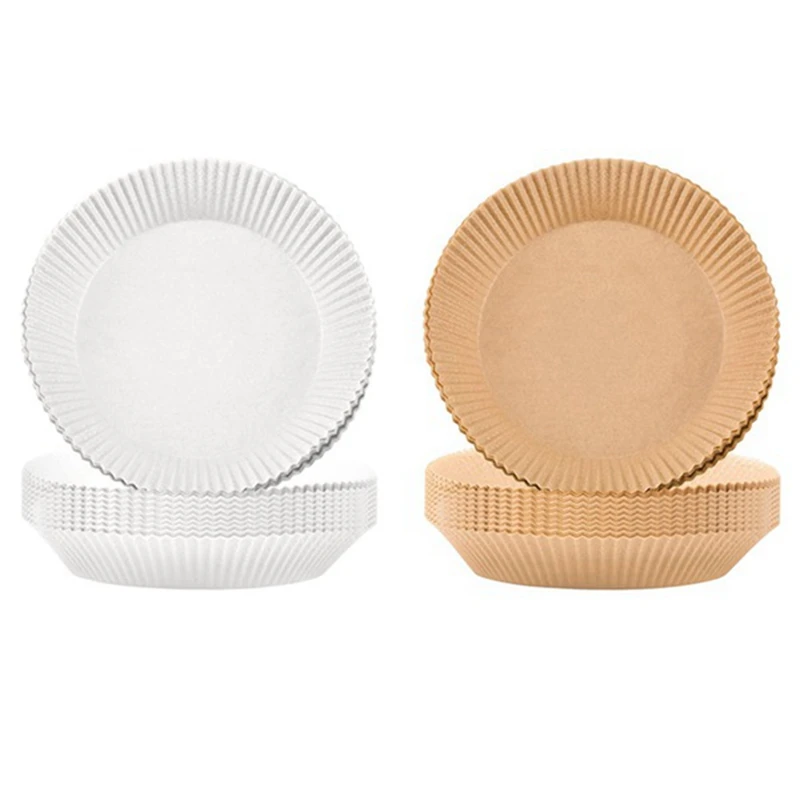 

200 шт. Одноразовый бумажный вкладыш для фритюрницы, антипригарная бумага для приготовления пищи для фритюрницы, маслостойкая водонепроница...