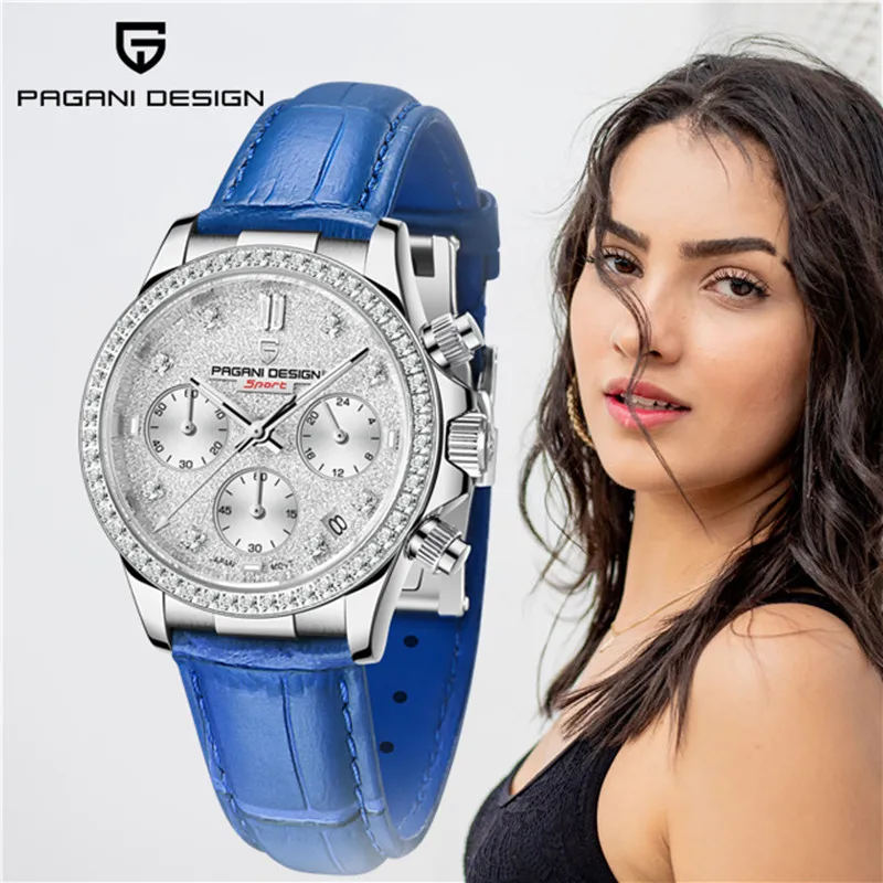 Ladies Watch 2022 PAGANI DESIGN New Fashion Quartz Watches  Stainless Steel Wristwatch Luxury Chronograph Waterproof Women Gift