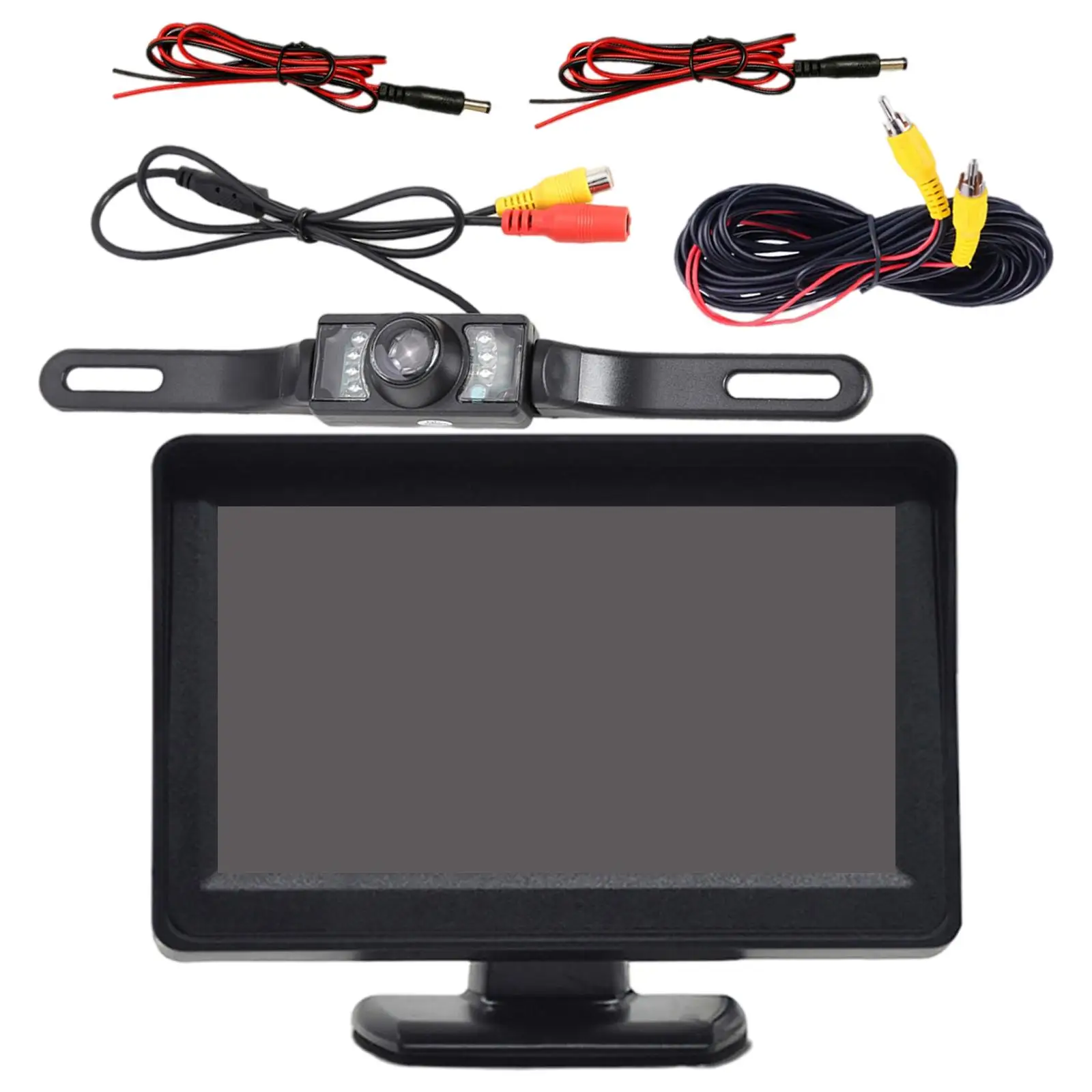 

Backup Camera Waterproof Rear View Display Monitor Adapter Fit for Van Farm
