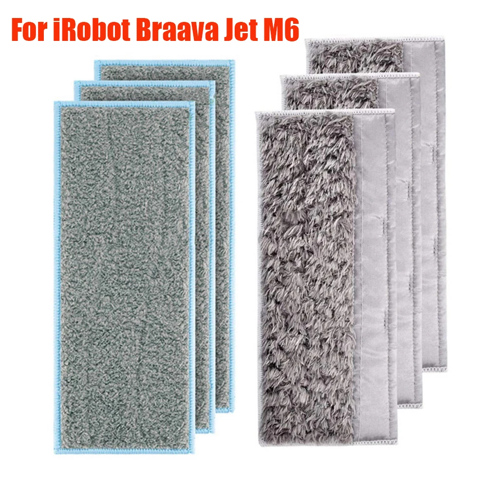 

Washable Mop Cloths Rags Pads Accessories For iRobot Braava Jet M6 Robot Vacuum Cleaner Dry Wet Mop Cleaner Cloth Rag Parts