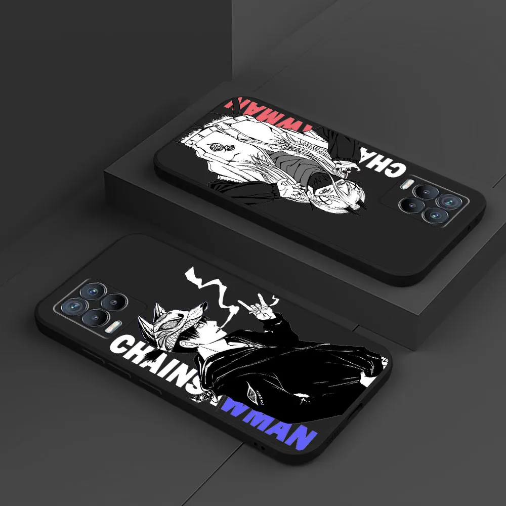 Фото Силиконовый чехол с рисунком из аниме «бензопила» для Realme C11 C33 C35 C20 C30 C21 C3 C12 C21Y C15 GT Neo2 Neo3 Neo5 GT Master №1