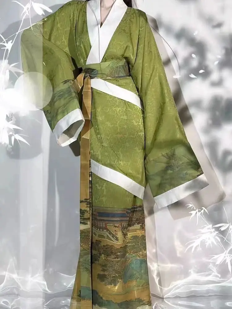 Платье ханьфу для женщин старинный китайский военный халат Женский карнавальный