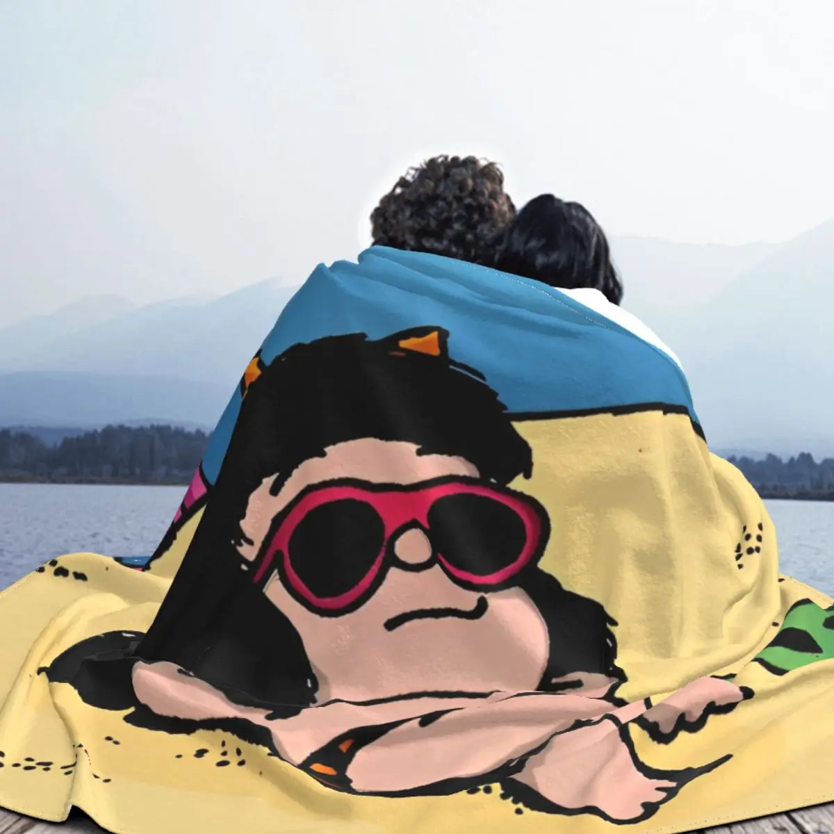 Mafalda пляжные одеяла флисовые Летние Осенние Зимние аниме портативные супер