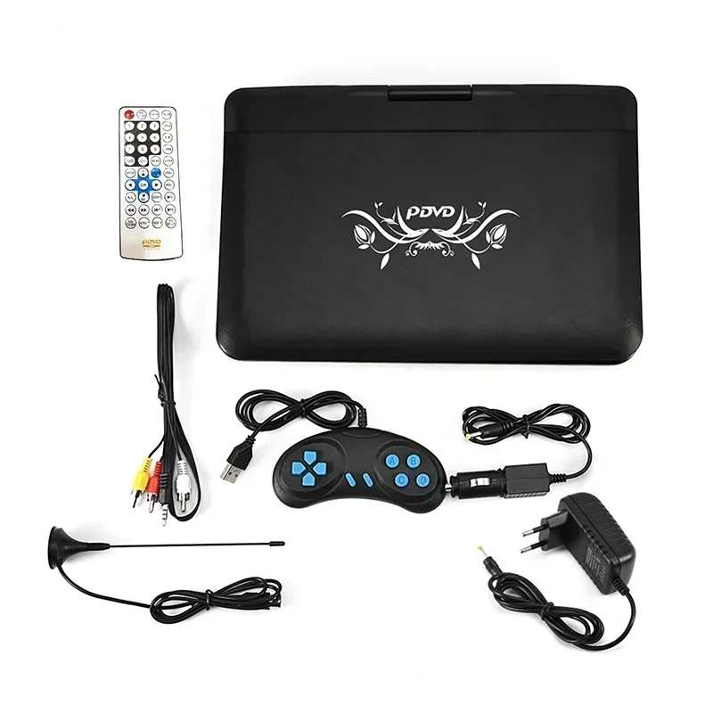 Портативный DVD-плеер EVD-плеер без регионов USB-порт 270 градусов экран вращающийся
