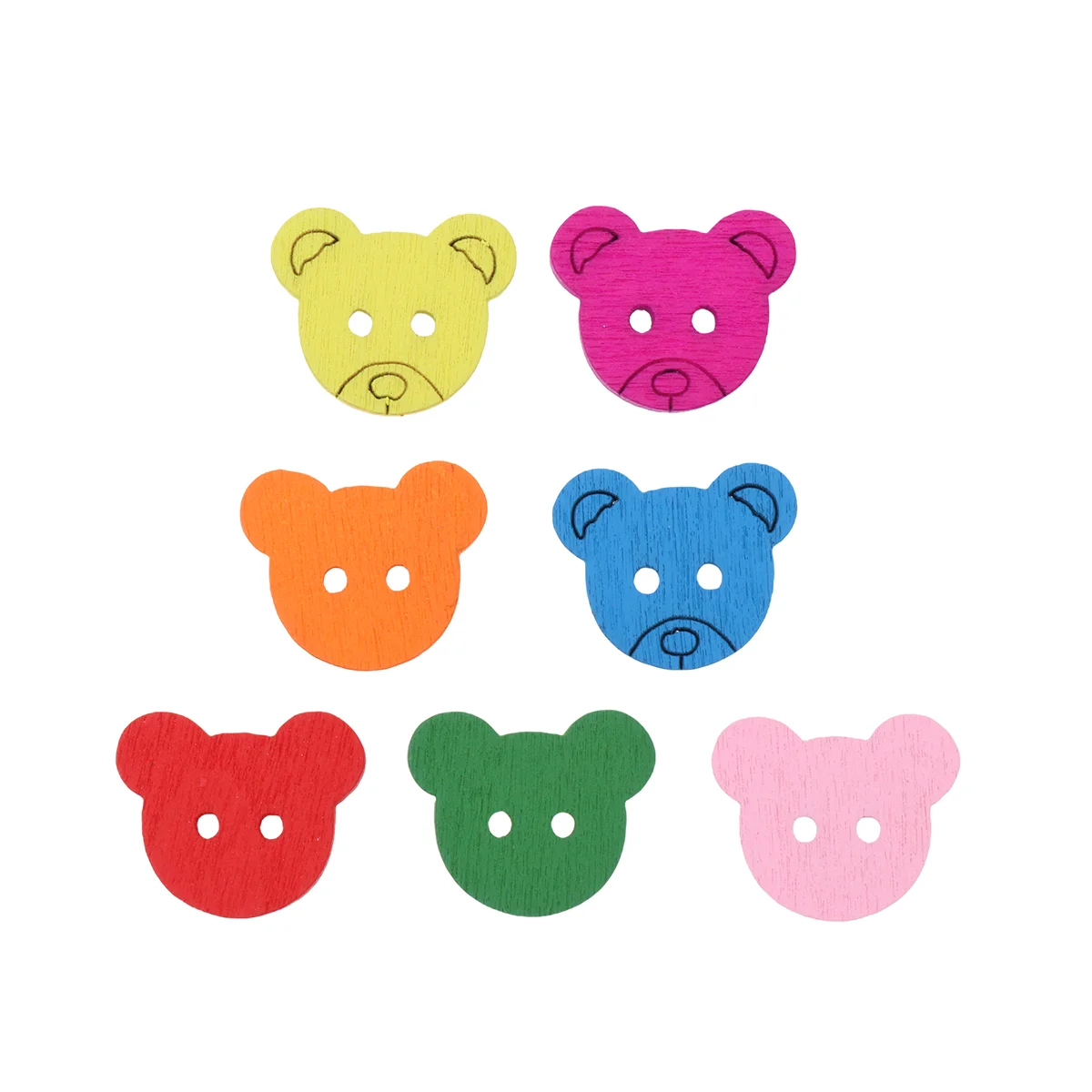 

Buttons Button Wood Sewing Wooden Animaldiy Crafts Kids Craft Delicate Scrapbooking Ornament Leaves Shapedcat Cartoon Two Holes