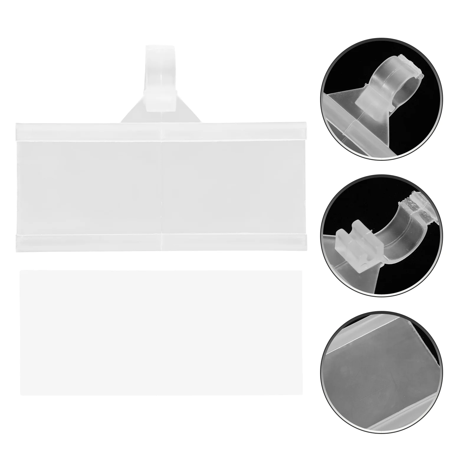 

100 Sets Hamper Shelf Price Label Stand Basket Supermarket Labels Display Store