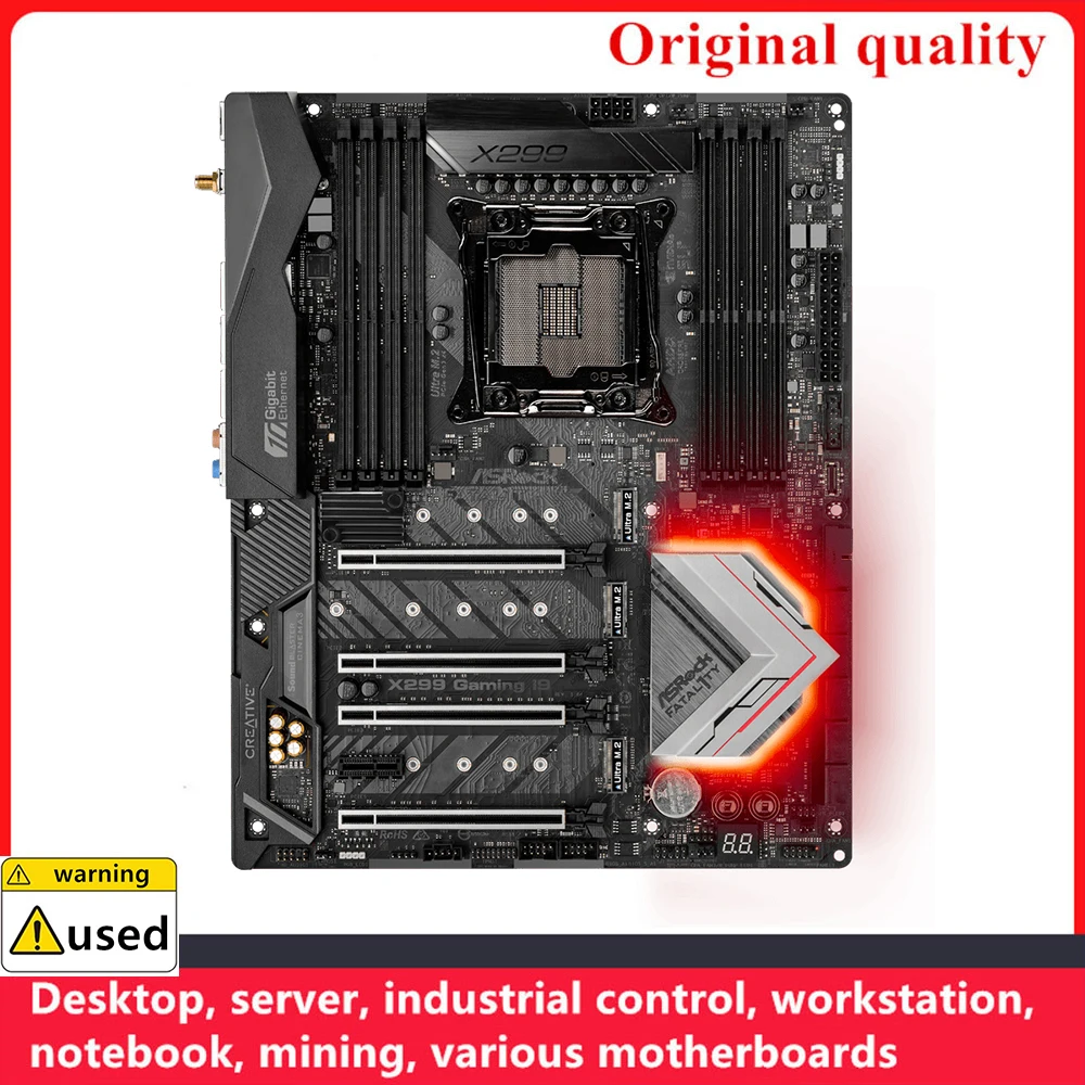 Используется для материнских плат ASROCK X299 Gaming i9 LGA 2066 DDR4 ATX для разгона десктопной платы Intel X299 SATA III USB3.0