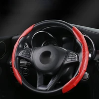 steering wheel covers accesorios de decoraci%c3%b3n interior de coche aspecto de fibra de carbonofour seasons can be used1 par