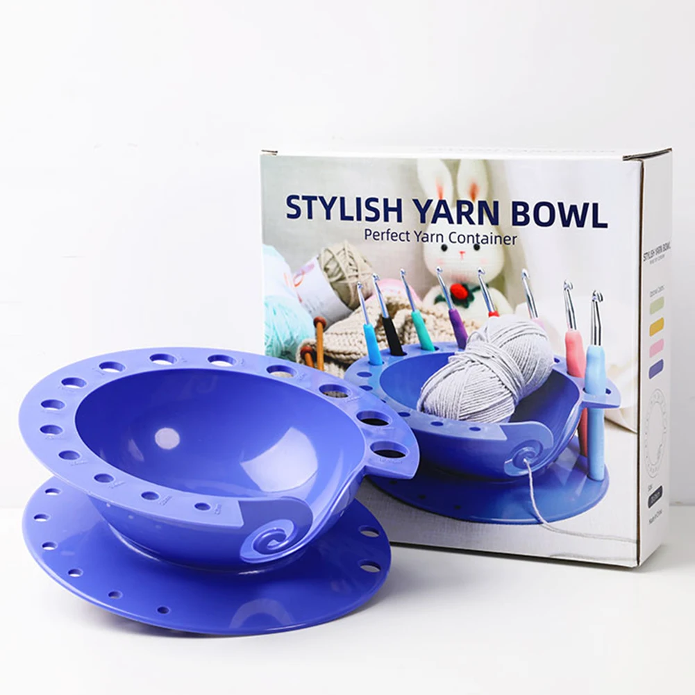 

Пластиковая чаша для хранения пряжи, органайзер вязаный трикотаж, шерстяной держатель, чаша для хранения, домашние товары для вязания и шит...