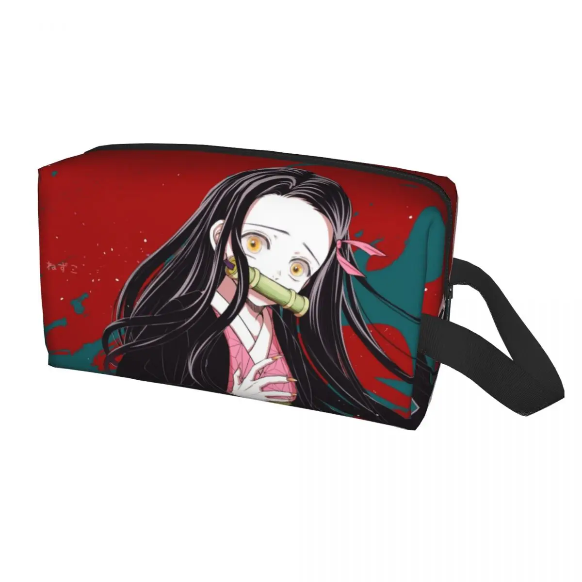 

Дорожная косметичка Nezuko для женщин, органайзер для туалетных принадлежностей для женщин, рассекающий демонов, киметасу, не йэйба