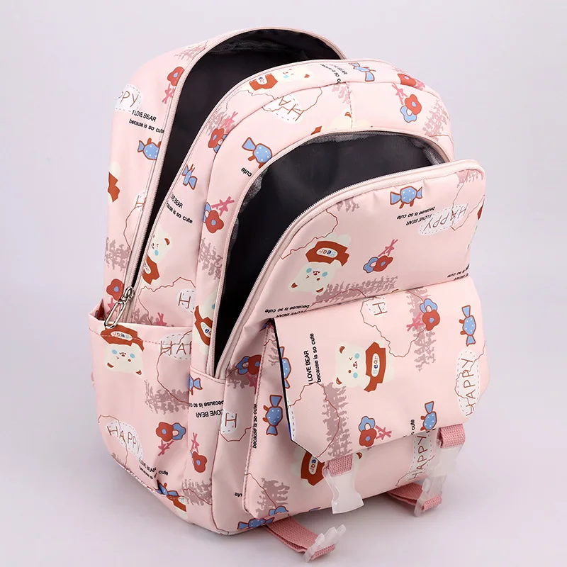 Large Capacity Backpack for Men Korean Version Female High School Fashion Trend Campus Middle Student Pencil Case Schoolbag
