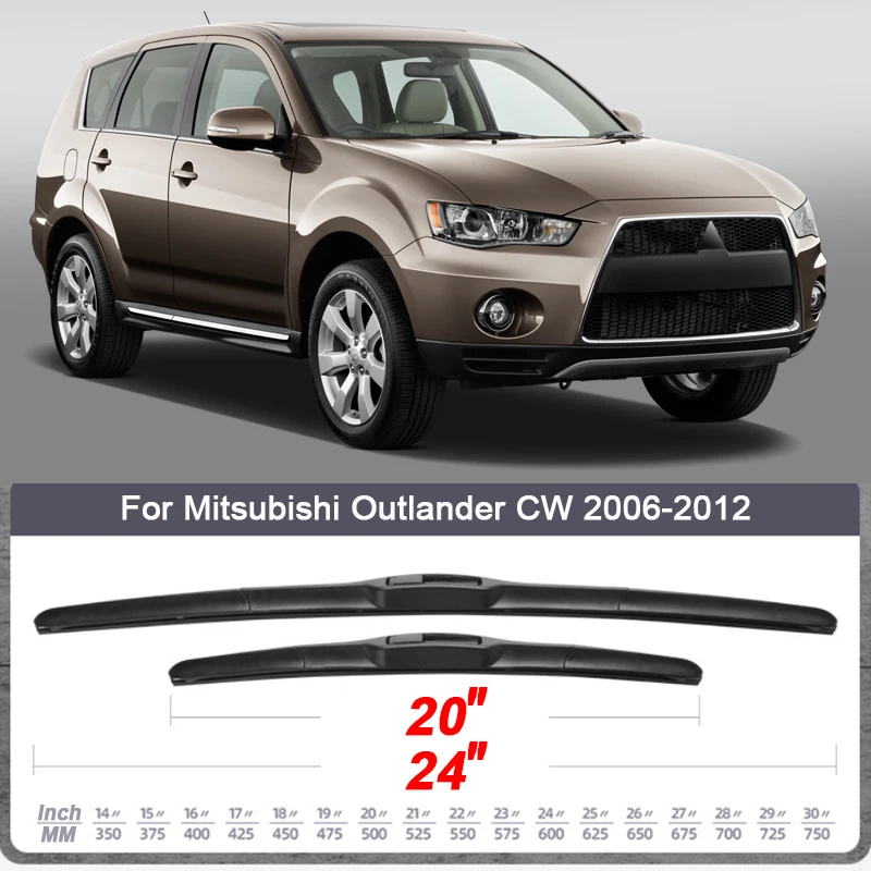 "Car Windshield Wiper Blades Rubber For Mitsubishi ASX Outlander ZJ ZK