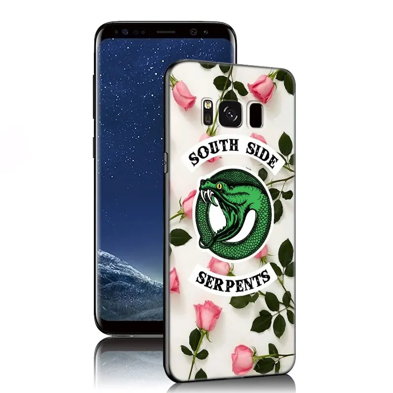 Черный силиконовый чехол Riverdale South Side Serpents для Samsung Galaxy S20 S23 FE S21 S22 S24 Plus Ultra