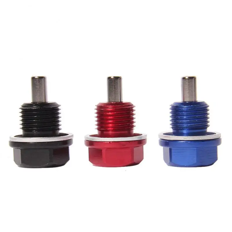

Durable Anodized Aluminum Portable Universal Magnetic Oil Drain Plug 1pcs Car Magnetic Oil Drain Plug Bolt Screw Car Accessories
