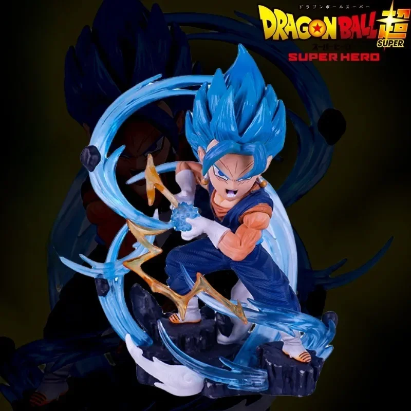 Фото 11 см. Хит продаж! Аниме-фигурка Dragon Ball Super Saiyan WCF Бейджит с синими волосами, сценические спецэффекты, ручная работа, подарок №2