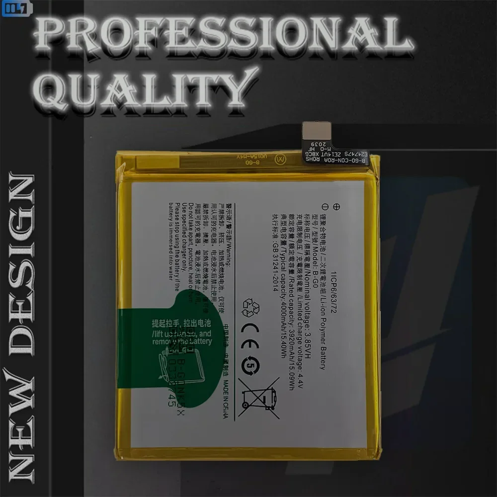 Сменный аккумулятор B-G0 для VIVO X27 V1829T V1829A V1838A B G0 высококачественный телефон 4000 мАч