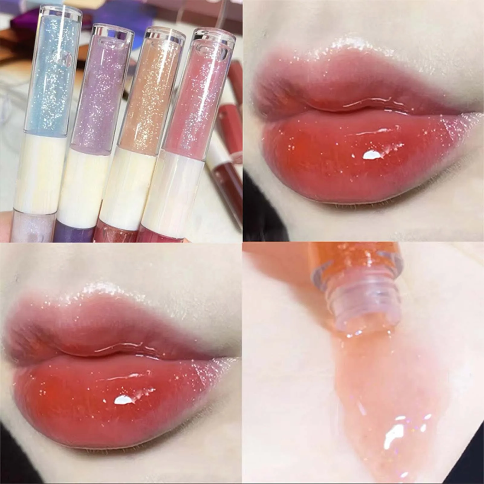 

Fashion Fine Flash Moisturizing Lip Gloss Portable Waterproof Lasting Lip Stick For Outdoor Travel