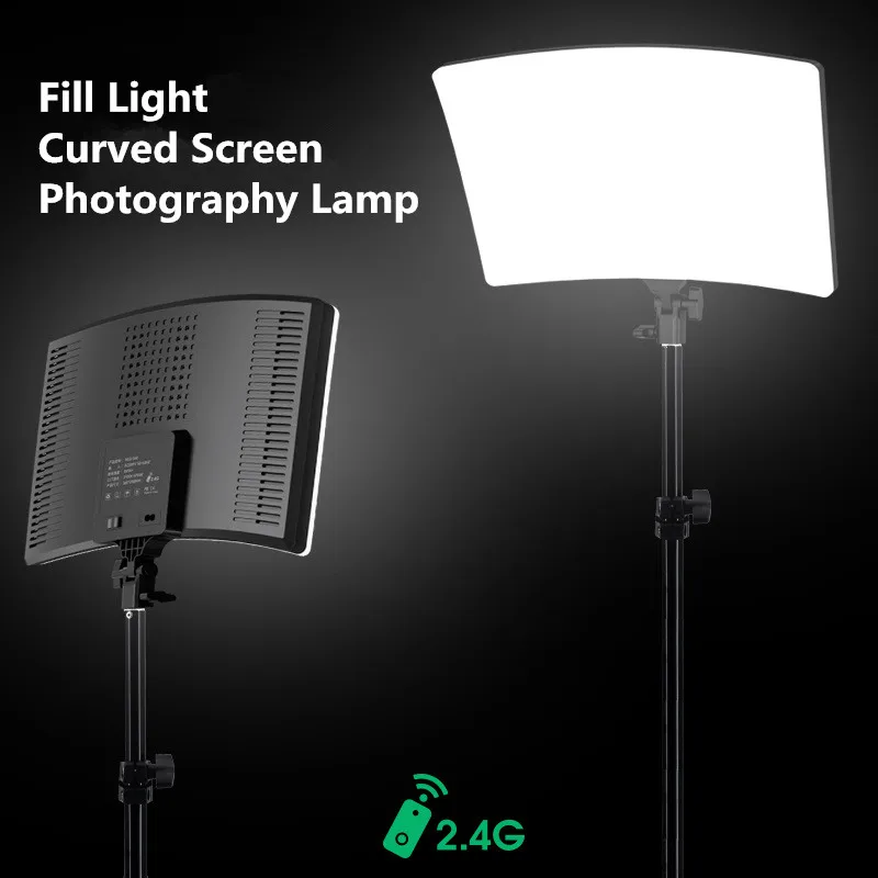 LED Fill Lamp Video Light Panel Bi-color Photography Lighting Live Stream Photo Studio Light with Tripod Stand 2700K-5700K
