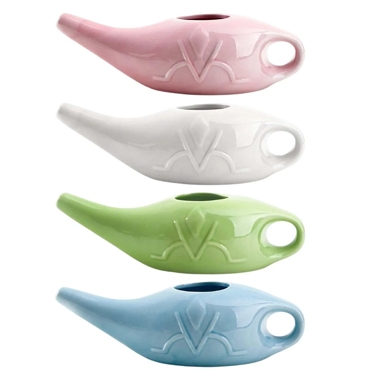 

Ceramic Pot Nose Cleaning Pot Comfortable Grip Portable for Travel for Nose Washing