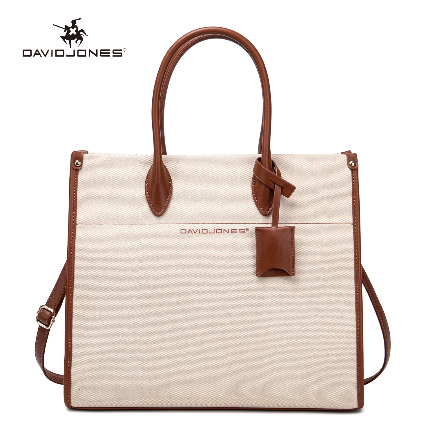 David Jones Designer Handbag for Women Leather Shoulder Crossbody Bag Vintage Top-Handle Bags Fashion Female Casual Tote Bag