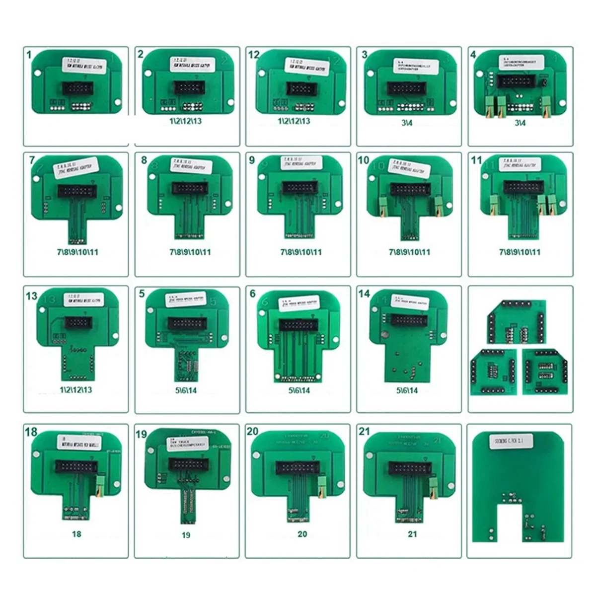 OBD 22 шт. адаптер для программирования BDM полный набор KTAG KESS FGTECH ECU программирование
