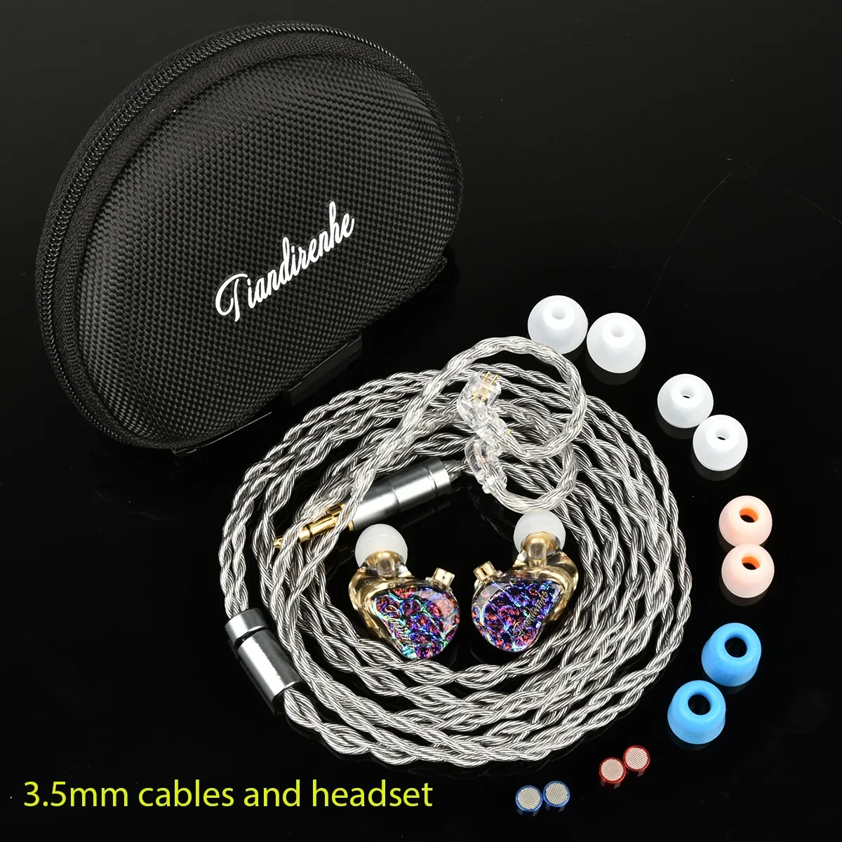 Tiandirenhe TD08pro Панель Odin басовые HIFI наушники порт настройки динамические драйверы IEM наушники DJ гарнитура сценический qdc графеновый кабель (art.: 3920ce149a6ff) - 3920ce149a6ff