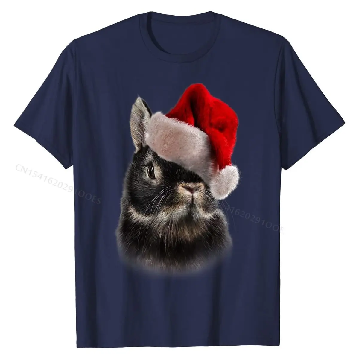 Футболка голландский карлик Рождественская шапка Санты футболки с кроликом топы