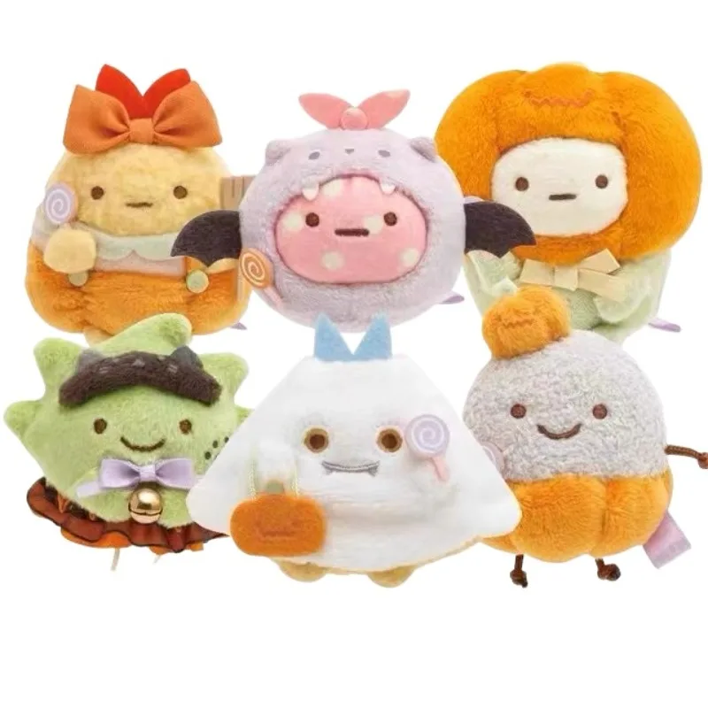 Фото Kawaii аниме San-X Sumikkogurashi Sumikko Gurashi мягкие игрушки Хэллоуин Pumking динозавр Rilakkuma плюшевый брелок детские подарки №1