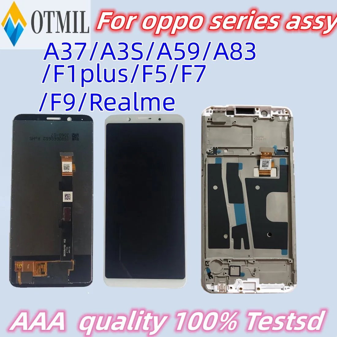 

100% Original 5.7'' For Oppo A37 A83 A3S A59 F7 F5 F9 LCD Display Touch Screen Digitizer Assembly Replacement