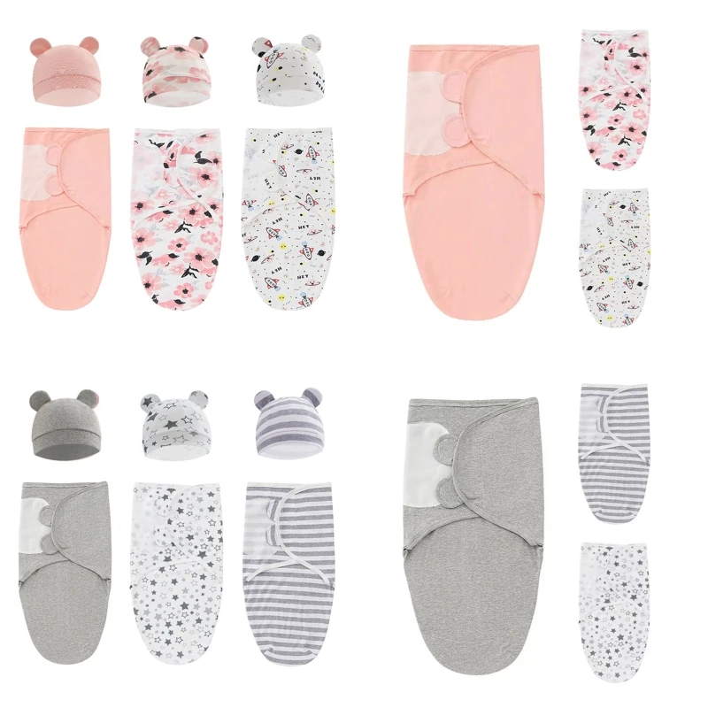 

Cotton Nursery Blankets Baby Swaddling Blanket Pack of 3 for Infant 0-6M Newborn Soothe Sleeping Bag Soft Skin-Friendly