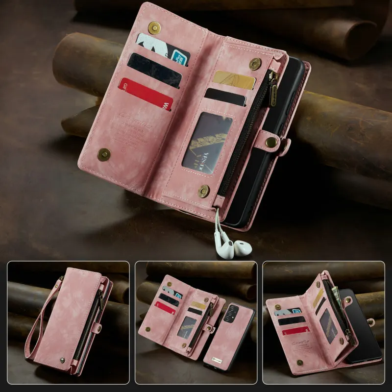 

CaseMe Original Case For Samsung Galaxy Note 10 2 in 1 Detachable Wallet Leather For Galaxy Note 10 Card Flip Card Zipper Case