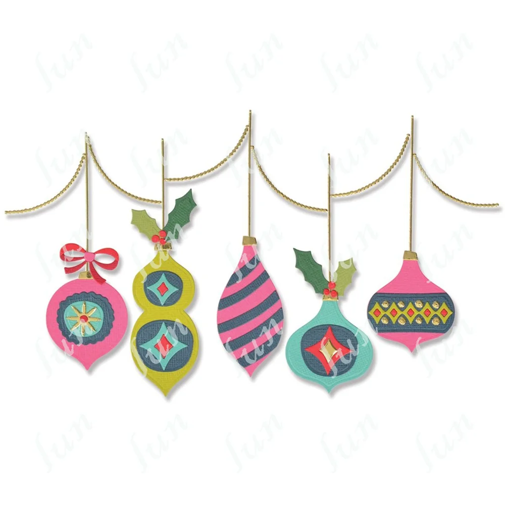 

Handmade Die Cuts Mold Metal Cutting Dies Funky Baubles Card Scrapbooking Material Paper Craft Knife Mold Blade Punch Supplies