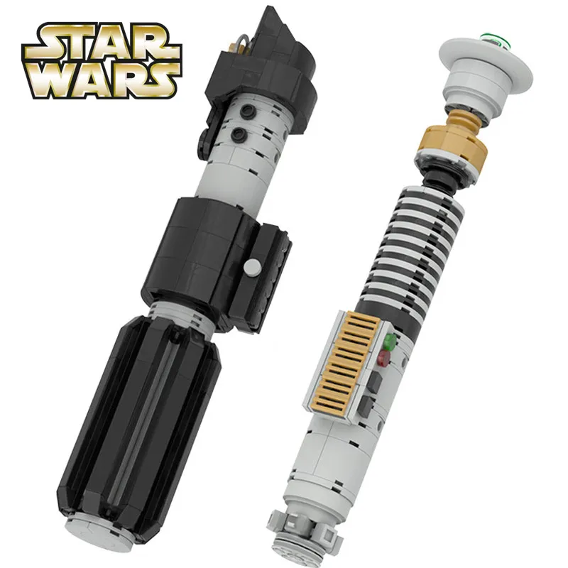 

New Star Space Wars General Robot Grievous Darth Vader Lightsaber Figures Hilt Combat Weapon Building Blocks Bricks Kid Toy Gift