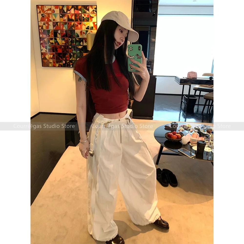 Модные индивидуальные популярные Свободные повседневные рабочие брюки с