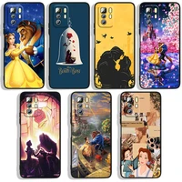 beauty and the beast phone case for xiaomi redmi note 4x 5 5a32gb 6 7 8t 8 9 9t 9pro max 9s pro black luxury silicone back